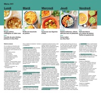 En 2h je cuisine pour toute la semaine. 52 menus hebdomadaires pour toute l'année