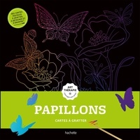  Hachette Pratique - Papillons - Cartes à gratter. Avec un bâtonnet.