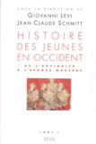 Jean-Claude Schmitt et Giovanni Levi - Histoire Des Jeunes En Occident. Tome 1, De L'Antiquite A L'Epoque Moderne.