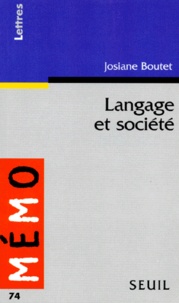 Josiane Boutet - Langage et société.
