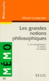 Michel Coudarcher - LES GRANDES NOTIONS PHILOSOPHIQUES. - Tome 1, La connaissance, la raison, la science.