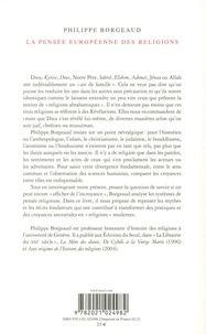 La pensée européenne des religions