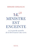 Bernard Cerquiglini - Le ministre est enceinte ou la grande querelle de la féminisation des noms.