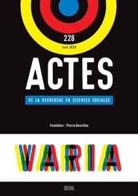 Etienne Ollion - Actes de la recherche en sciences sociales N° 228, juin 2019 : Varia.