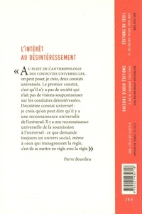 L'Intérêt au désintéressement. Cours au Collège de France (1987-1989)