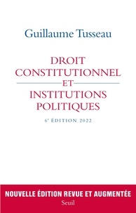 Guillaume Tusseau - Droit constitutionnel et institutions politiques.