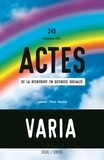 Rémy Caveng et Sibylle Gollac - Actes de la recherche en sciences sociales N° 245, décembre 2022 : Varia.