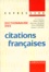 Pierre Josserand et  Collectif - Dictionnaire Des Citations Francaises.