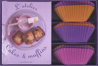  Larousse - L'atelier cakes et muffins - Avec 9 moules en silicone.