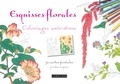 Larousse - Esquisses florales - Coloriages anti-stress.