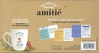 Coffret Ma petite pause amitié. Le petit livre de l'amitié avec un mug en céramique "Les bons amis c'est comme les étoiles, on ne les voit pas tout le temps mais ils sont toujours là"