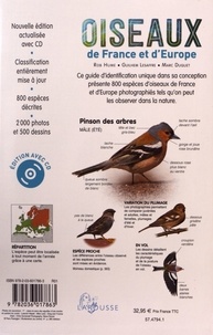 Oiseaux de France et d'Europe. 800 espèces, 100 chants d'oiseaux  avec 1 CD audio