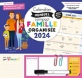  Larousse - Calendrier mensuel compact Famille organisée - 16 mois, de septembre 2023 à décembre 2024. Avec un stylo effaçable.