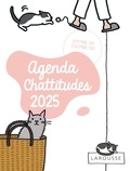  Larousse - Agenda Chattitudes - Septembre 2024 à décembre 2025 - Avec 1 grande pochette zippée, 1 bloc à messages, 3 petits blocs autocollants et 3 couvertures détachables.