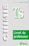  Collectif - CHIMIE TERMINALE S. - Livre du professeur, programme 1995.