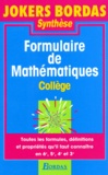 J-L Romet et Michel Morille - Formulaire De Mathematiques. Toutes Les Formules, Definitions Et Proprietes Qu'Il Faut Connaitre En 6eme, 5eme, 4eme, 3eme.