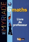Marc Boullis - Maths 6e Myriade - Livre du professeur.