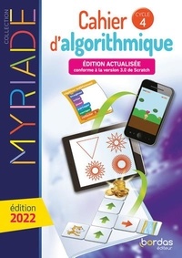 Marc Boullis et Stéphane Percot - Cahier d'algorithmique cycle 4 Myriade.