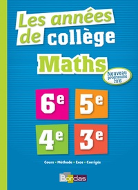 David Sebbagh et Jean-Marc Ravier - Les années de collège Maths 6e-5e-4e-3e.