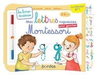 Elen Lescoat et Cécile Hudrisier - Mes lettres rugueuses Montessori pour gaucher.