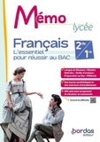 Fanny Egger et Audrey Marbouty - Français 2de-1re Mémo Lycée - L'essentiel pour réussir au bac.