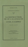  Madame de Staël - Correspondance générale - Tome 7, La destruction de De l'Allemagne ; L'exil à Coppet, 9 mai 1809 - 23 mai 1812.