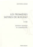 (antoine) Adam - Les premieres satires de boileau. reimpression de l'edition de lille, 1941..