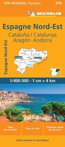  Michelin - Espana Noreste - Cataluna/ Catalunya, Aragon, Andorra. 1/400 000.
