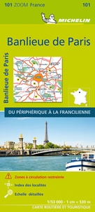  Michelin - Banlieue de Paris, du périphérique à la francilienne - 1/53 000.