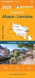  XXX - Carte Régionale Alsace, Lorraine 2025.
