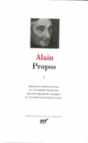  Alain - Propos - Tome 1.