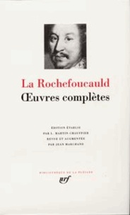  La Rochefoucauld - Oeuvres complètes.