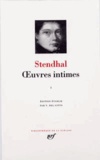  Stendhal - Stendhal. - Oeuvres intimes, Tome 1.
