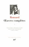 Pierre de Ronsard - Oeuvres complètes - Tome 1.
