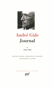 André Gide - JOURNAL. - Tome 2, 1926-1950.
