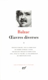Honoré de Balzac - OEUVRES DIVERSES. - Tome 2.