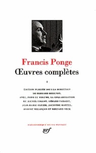 Francis Ponge - Oeuvres complètes - Tome 2.