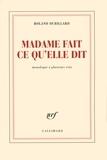 Roland Dubillard - Madame fait ce qu'elle dit.