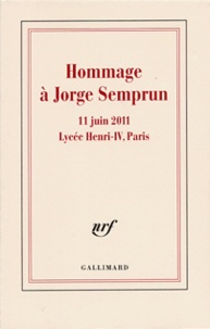 Claude Landman - Hommage à Jorge Semprun - 11 juin 2011, Lycée Henri-IV, Paris.