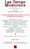 Claude Lanzmann - Les Temps Modernes N° 682, janvier-mars 2015 : La philosophie française a-t-elle l'esprit de système ?.