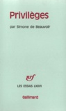 Simone de Beauvoir - Privileges.