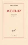 Albert Camus - Actuelles - Chroniques 1948-1593.