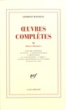 Georges Bataille - Oeuvres complètes - Volume 3, Oeuvres littéraires.