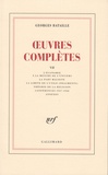 Georges Bataille - Oeuvres complètes - Tome 7, L'économie à la mesure de l'univers ; La part maudite ; La limite de l'utile (fragments) ; Théorie de la religion ; Conférences 1947-1948.