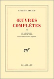 Antonin Artaud - Oeuvres complètes - Tome 9, Les Tarahumaras ; LEttres de Rodez.