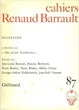  Collectifs - Cahiers Renaud-Barrault N° 87 : Nietzsche.