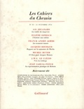  Gallimard - Les cahiers du Chemin N° 25, 15 Octobre 1975 : .