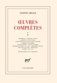 Antonin Artaud - Oeuvres complètes - Tome 1.
