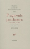 Friedrich Nietzsche - Oeuvres philosophiques complètes - Tome 13, Fragments posthumes (automne 1887 - mars 1888).