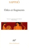  Sappho - Odes et fragments - Edition bilingue.